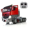 LESU 1/14 8*8 RC 3 Speed Metal Chassis Highline Tractor Truck KIT Painted Cabin W/ Light Sound ESC Radio Controller Motor Servo 4