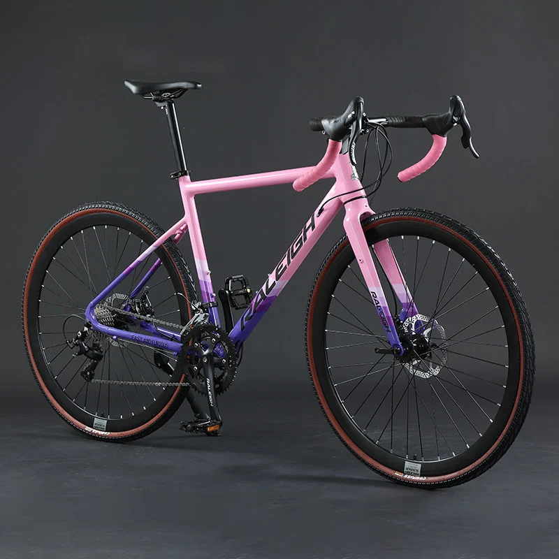 700C Bici Da Strada 16/30 Velocità Bicicletta Da Corsa In Lega Di Alluminio Bici Da Ghiaia 47Cm 52Cm Biciclette Da Strada Bici Con Freno A Disco A Vel