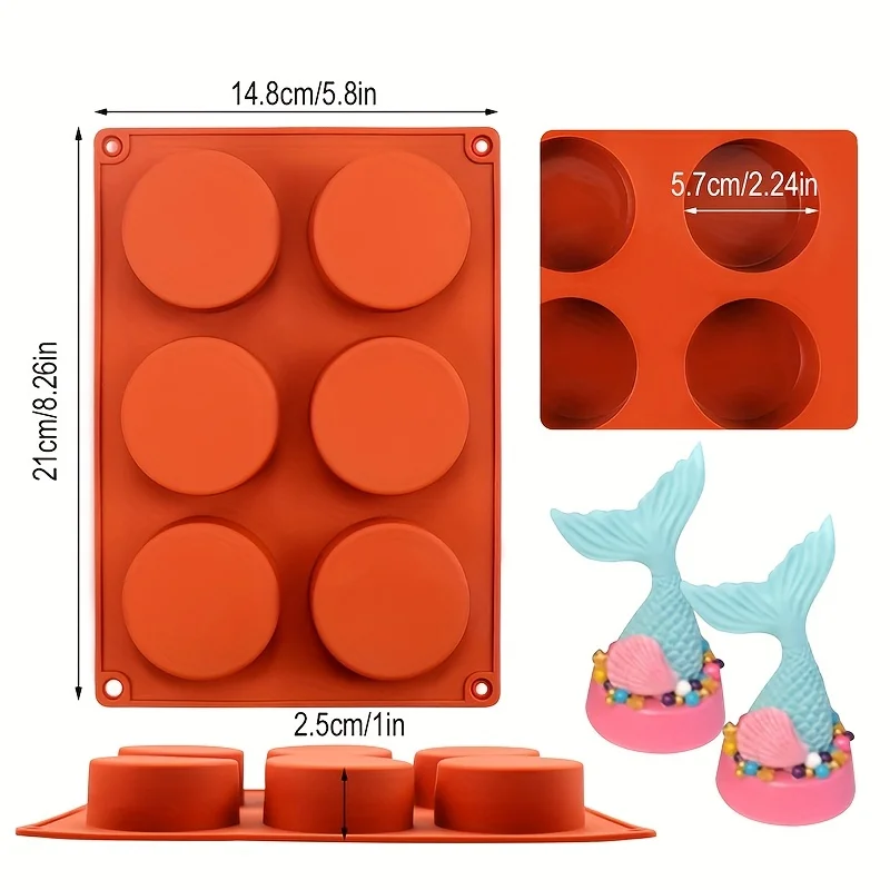 Cylinder Silicone Mold for Soap, Jelly, Pudding, Resin, and Chocolate Treats