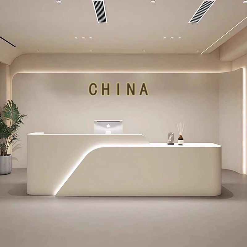 

Simplicity Modern Reception Desk Cashier Information Clothing Store Reception Nordic Beautysalon Meubilair Reception Furniture
