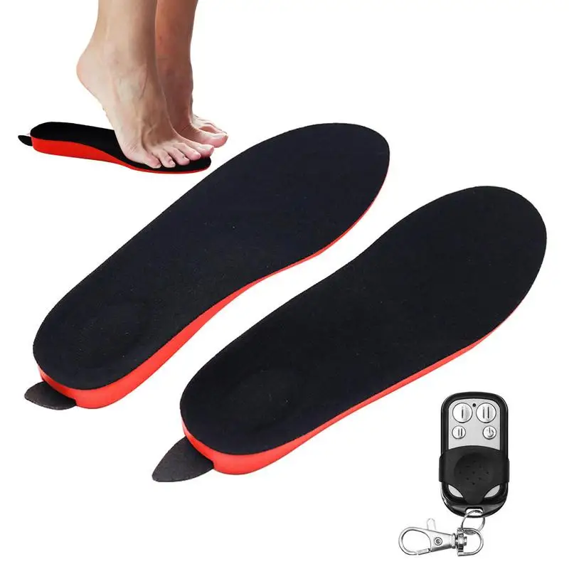 

Heated Sole Rechargeable Electric Heating Insoles With Remote Control Wireless Foot Warmer For Men Women Insole Foot Warmers For