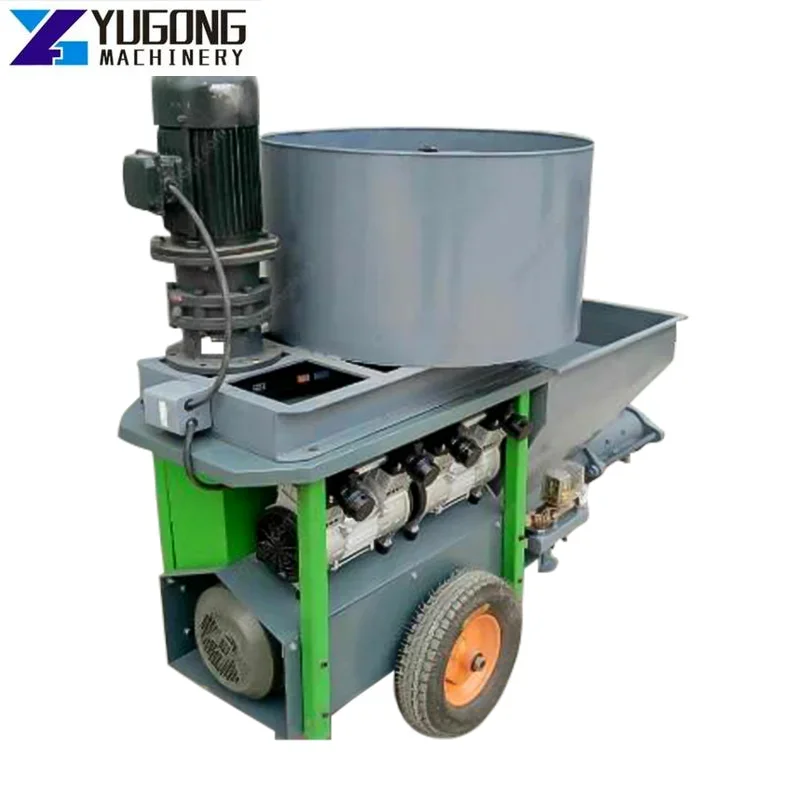 

YG High Speed Sand Spraying Plaster Pump Electric Diesel Cement Plaster Spraying Machine Mortar Spraying Plaster Machinery Price