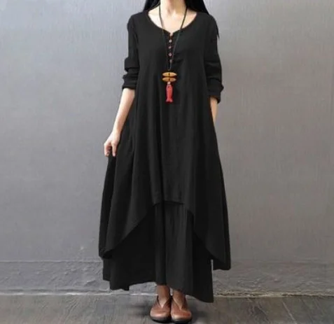 Women Maxi Dress Indian Dress Women Kurties Pakistani Vintage Boho Ethnic Long Sleeve Maxi Dresses Fashion Ladies India Pakistan