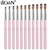 BQAN Pink Kolinsky Acrylic Nail Brush Set 3D Pure Handmade Nail Brushes For Acrylic Application Professional Nail Art Brush 1