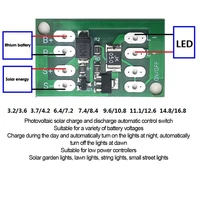 Contrôleur de Charge de générateur solaire, interrupteur de Circuit de contrôle automatique de la lumière, panneau de Charge de batterie au Lithium, bricolage de réverbère de cour 1