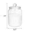 2L Clear Glass Laundry Jar Set Cookie Jar Clear Glass Laundry Detergent Jar With Lid With Spoon 6