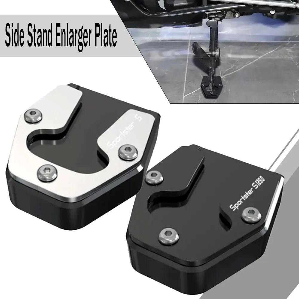 

FOR Sportster S RH1250 RH 1250 1250S 2021-2022 2023 2024 Foot Side Stand Enlarger Plate Kickstand Enlarge Extension Motorcycle