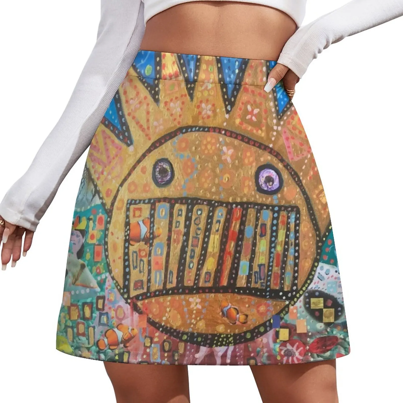 

BOOGNISH ART - WEEN Mini Skirt short skirt Women skirt Woman Women skirts