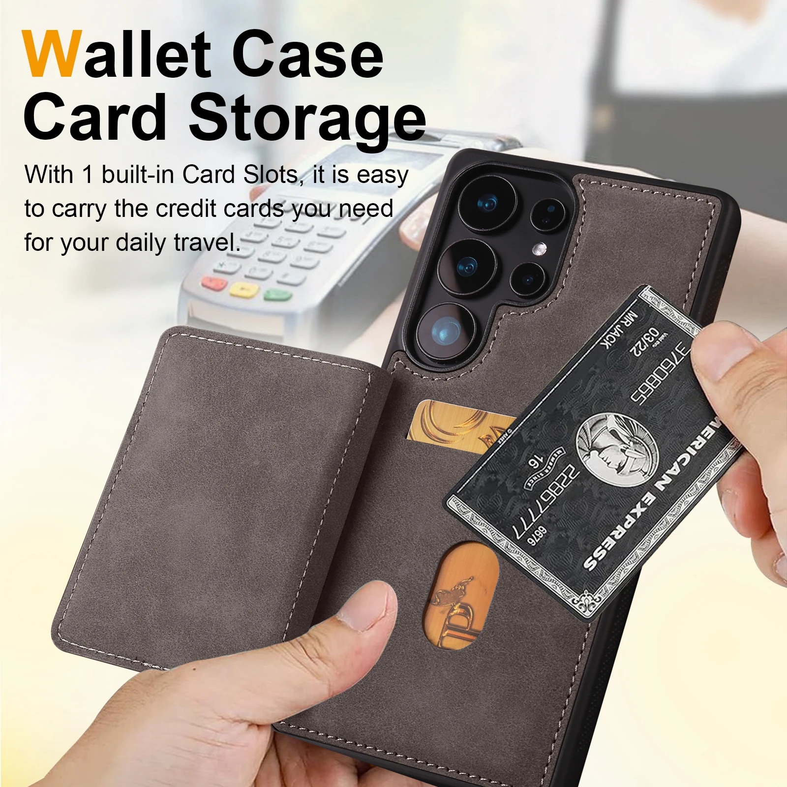 Premium Magnetic Leather Phone Case Cover