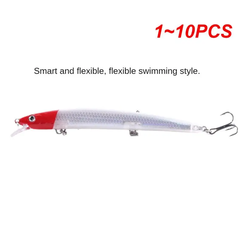 

Бионическая рыболовная приманка, 1-10 шт., искусственная рыболовная приманка 13,5 см, 15,5 г, верхняя вода, плавающие 3D глаза, жесткие приманки, искусственная рыба, окуня