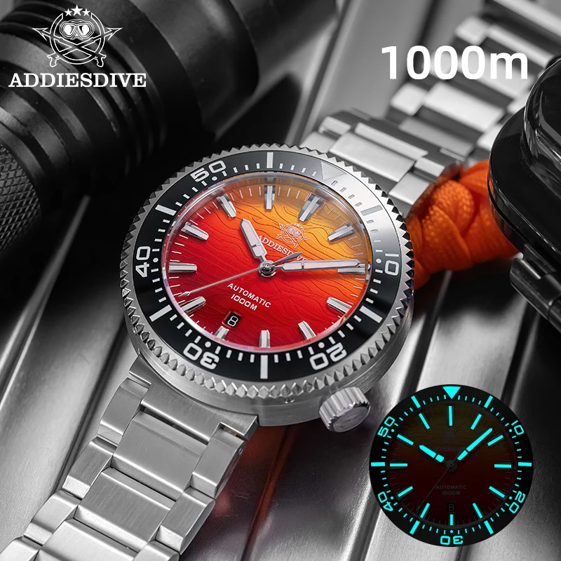 ADDIESDIVE New AD2526 Automatic Diver Watch 1000M Japan 8215