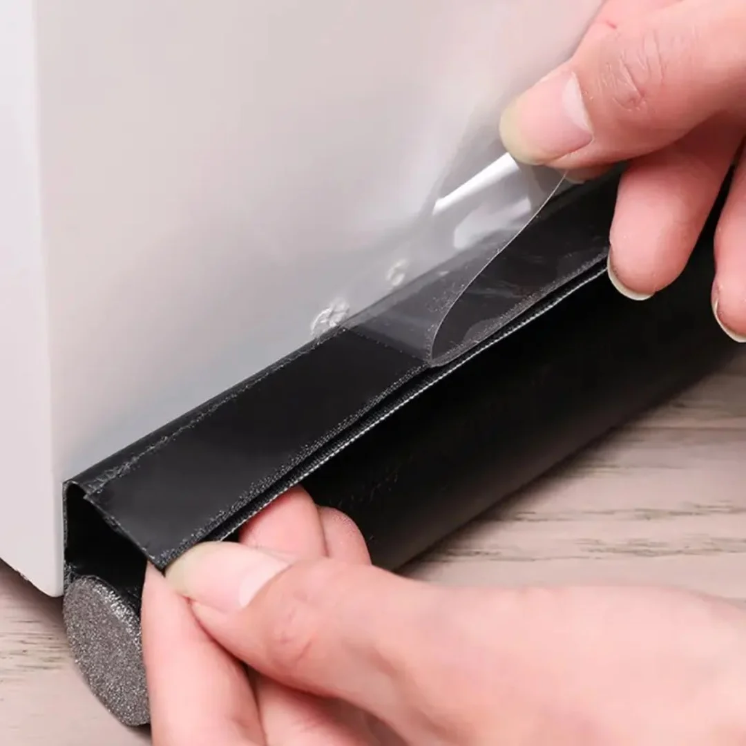 Door Bottom Sealing Strip 1pc Adjustable Weatherstrip Under Door Draft Stopper Anti-cold One Side Foam Blocker