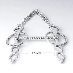 8209258 four rings horse gag bit 125mm ride horse equipments