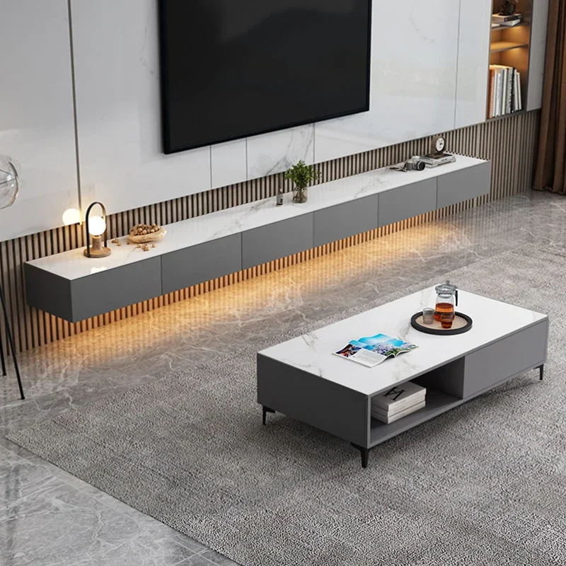 Modern Tv Console Cabinet Led Wood Luxury Wall Hanging Scaffali Tv Stand Soggiorno Fernseher Schrank Room Furniture Mq50Ds