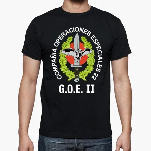 

Spanish Legion GOE II COE 22 Mod 3 Special Operations Emblem T-Shirt. Summer Cotton O-neck Men's Short Sleeve T-Shirt New