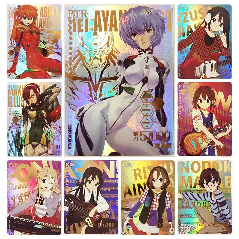 

Anime Goddess Story Rare PTR Reflections Flash Cards Nakano Azusa Hirasawa Yui Toys for boys Collectible Cards Birthday Gifts
