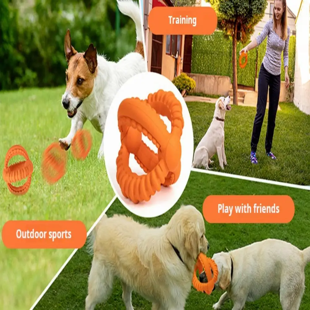 Durable Dog Chew Toys for Chewers Rubber Balls Tug Fetch - PeticaDeals