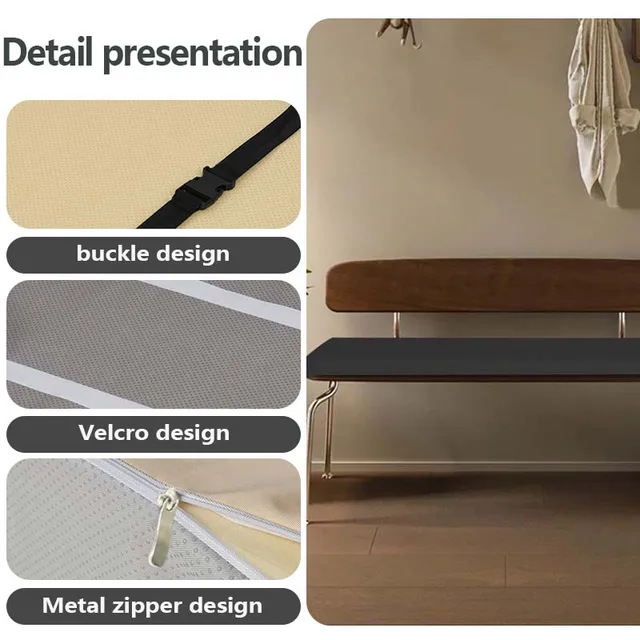 3CM Thickened Bench Cushion Waterproof Indoor Outdoor Sate 2-3 Seater Long Bench cushions Chair Pad Patio Bench Soft Garden seat 2