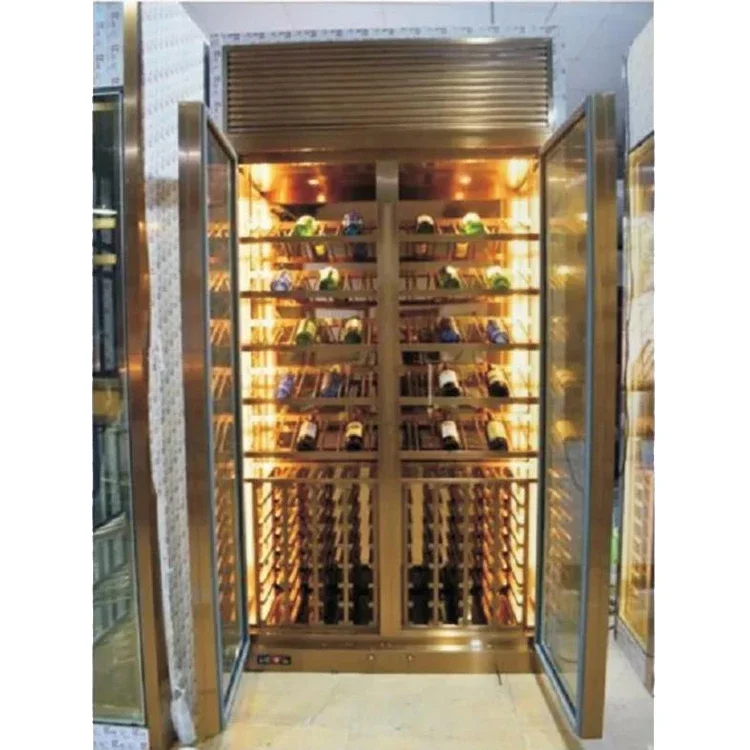 Stainless steel 5-22 Celsius degree wine refrigerator