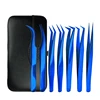 Volume Eyelashes Tweezers Stainless Steel superhard Tweezers High Precision Anti-static tweezers Eyelash Extensions custom logo 1