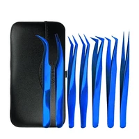 Volume Eyelashes Tweezers Stainless Steel superhard Tweezers High Precision Anti-static tweezers Eyelash Extensions custom logo 1
