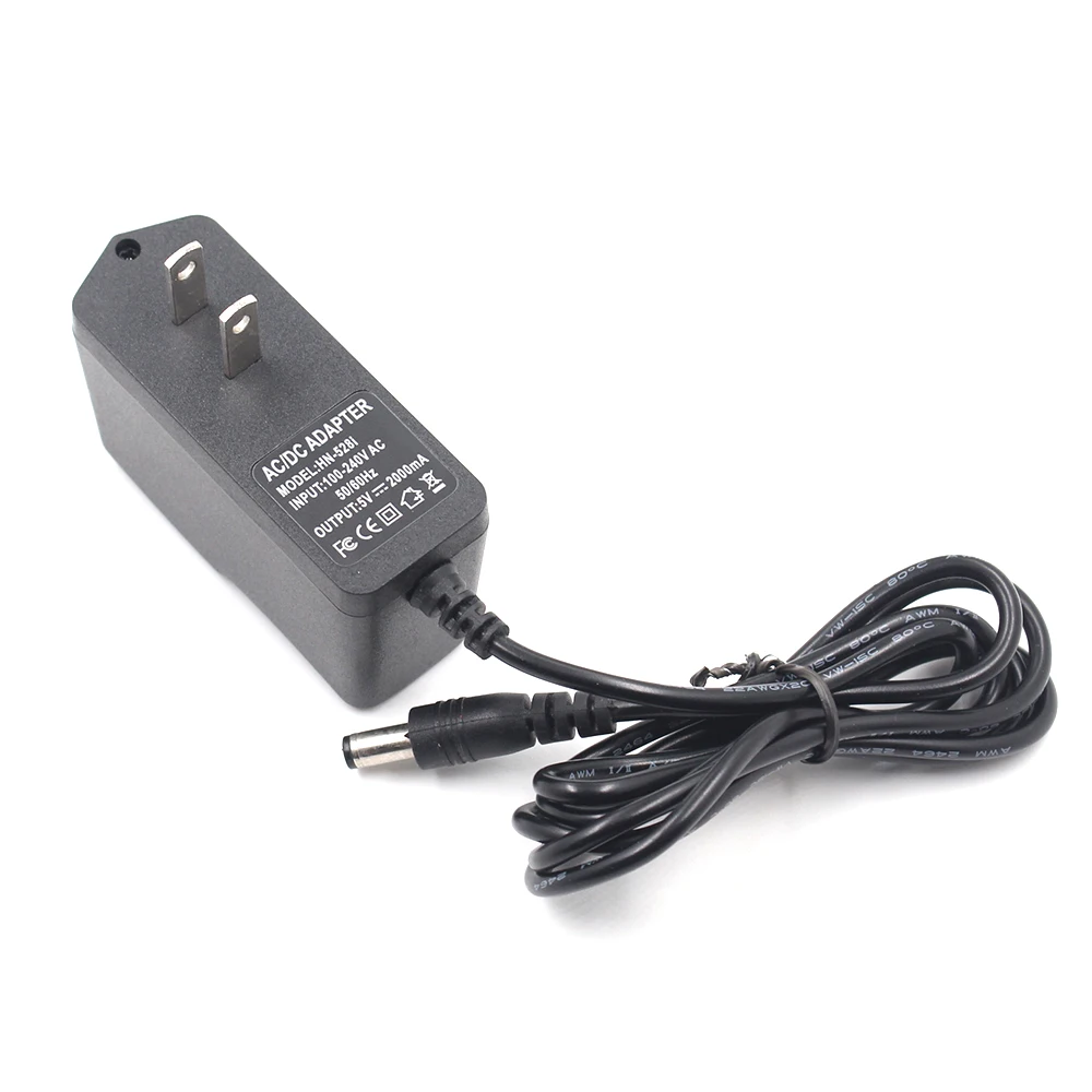 Alimentatore 5V 2A EU Per TV Box Android - Spinotto 5.5x2.1mm, Cavo 90cm, LED Indicatore - Foto 7