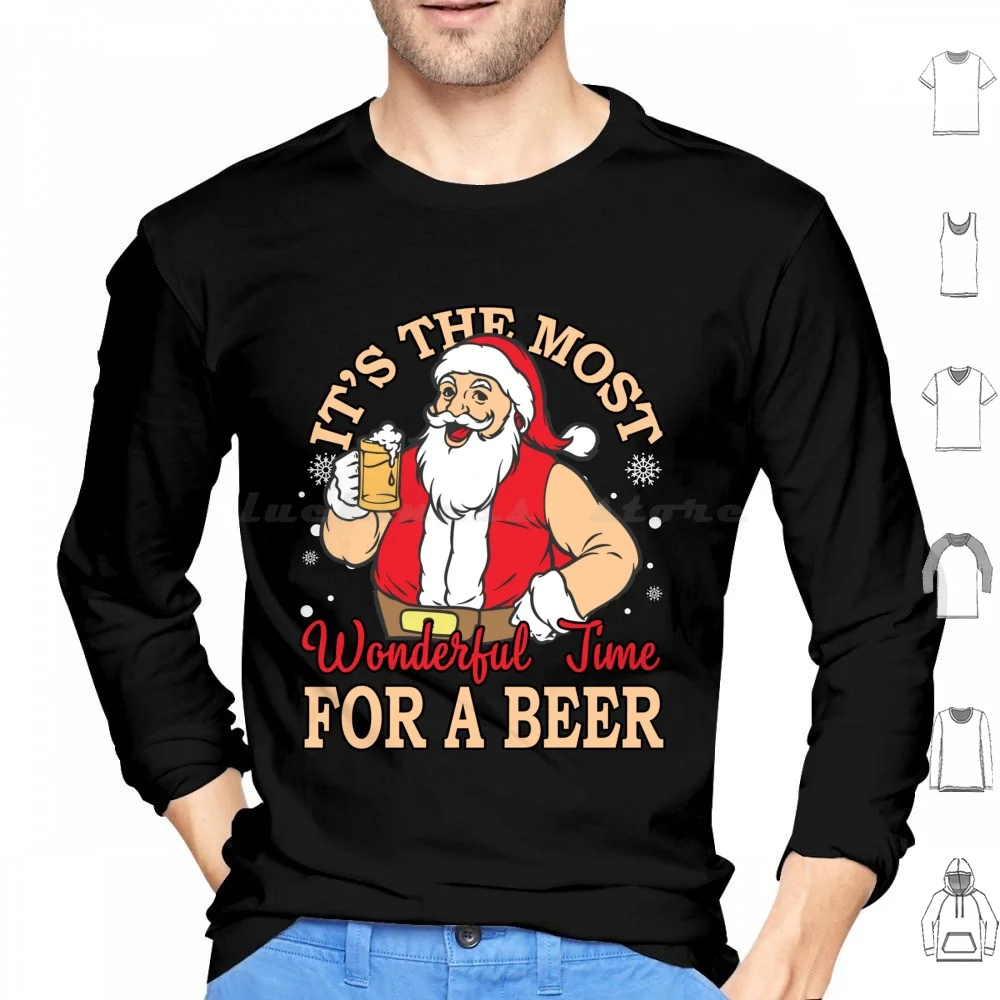 È Il Momento Più Meraviglioso Per Una Birra-Natale, È Il Momento Più Meraviglioso Per Una Birra Idea Regalo Maglietta Cotone Uomo Donna