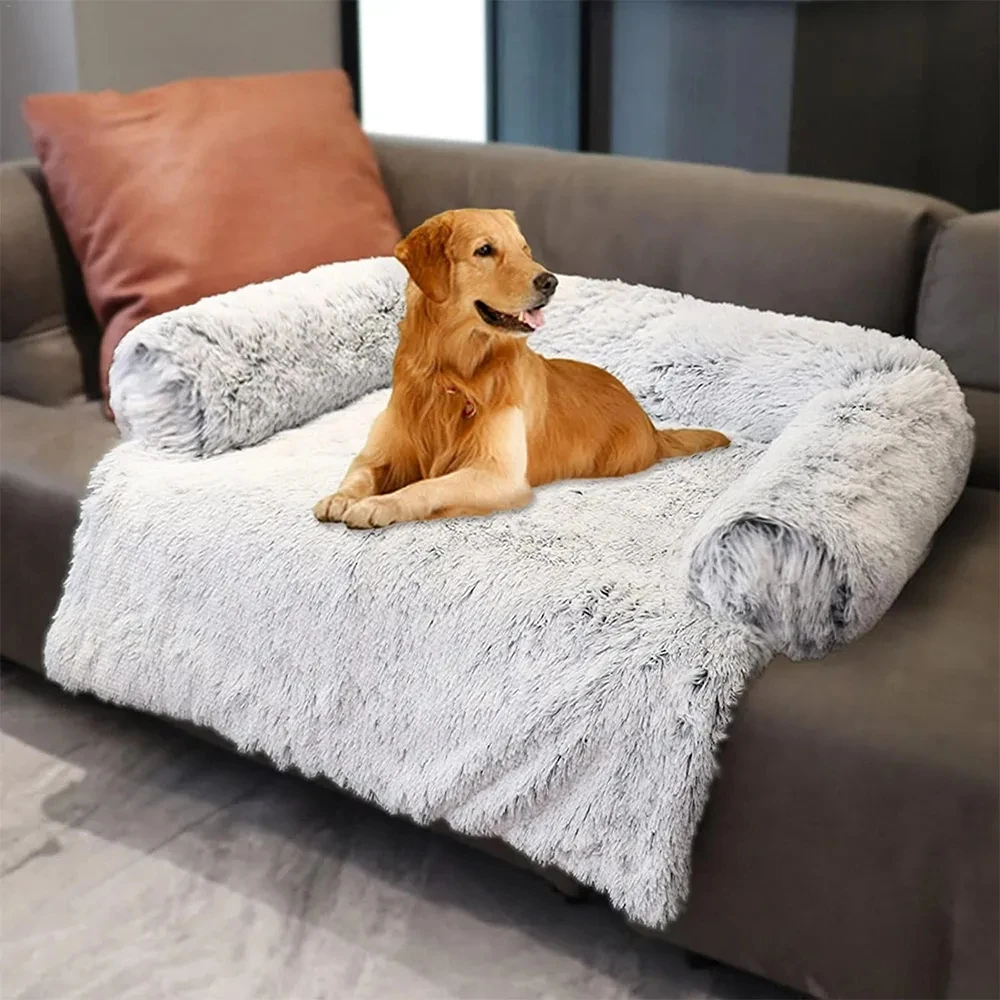 Copridivano per cani copriletto per dormire calmante tappetino in peluche  coperta per animali domestici rimovibile materasso letti per gatti cuscino  caldo cuscino per divano protezione per mobili - AliExpress