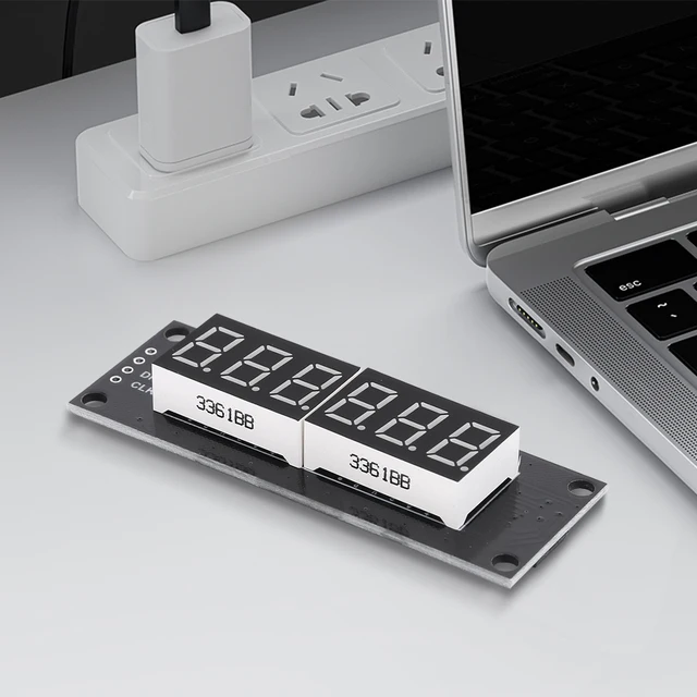 Display A 7 Segmenti TM1637 - 6 Cifre, LED Bianco 0.56", Per Progetti Elettronici E Arduino - Foto 2