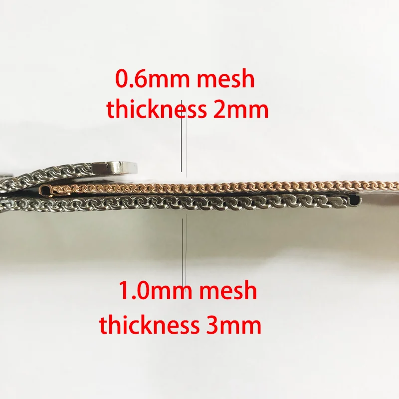 Elegant Milanese Stainless Steel Mesh Watch Band with Adjustable Widths