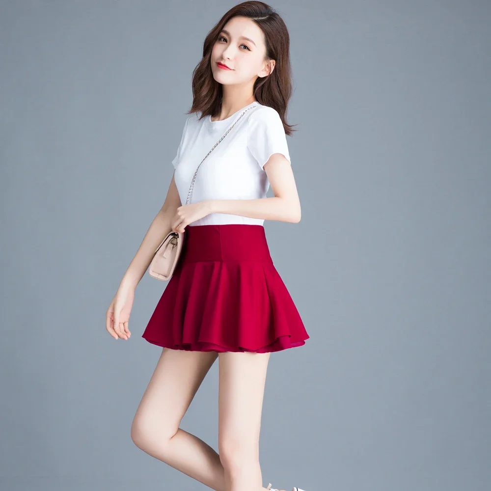 Tutu School Short Skirt Pants Suitable for The Whole Year Mini Saia High Waist Faldas Mujer White Korean Fashion Clothing