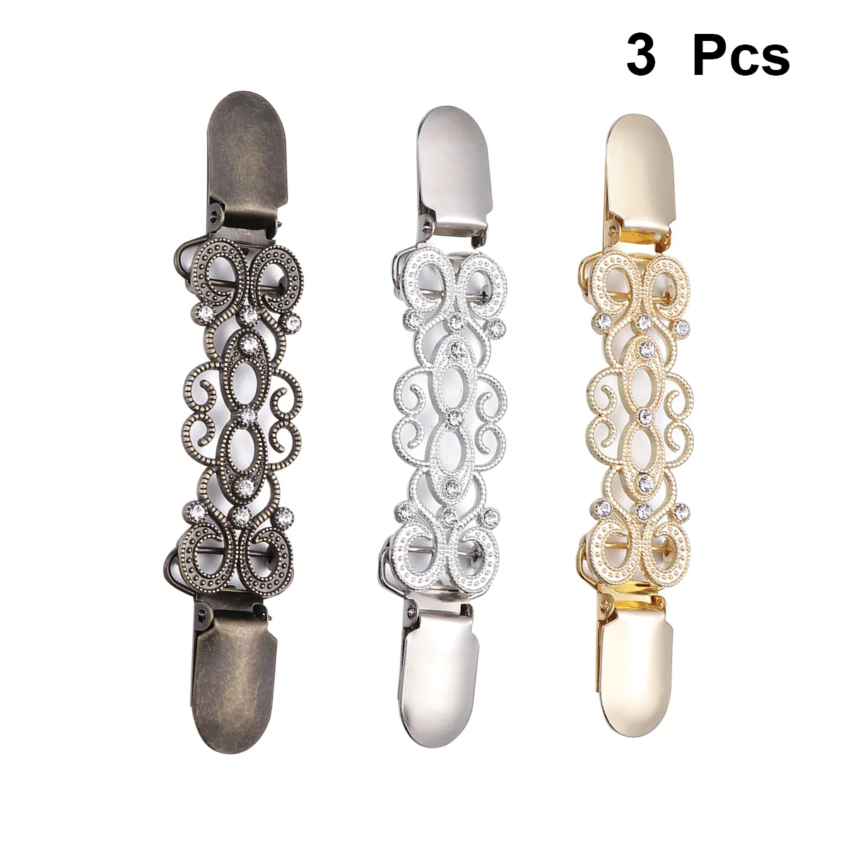 3 Pcs Sweater Shawl Clip Waist Cinching Dress Clips Cardigan to