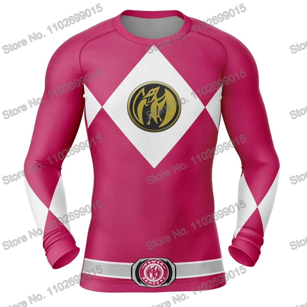 Super Sentai Surfing Diving T-Shirt Tight Long Sleeve Rash Guard Swimwear Men UV Protection Surf Clothing Beach Floatsuit Tops