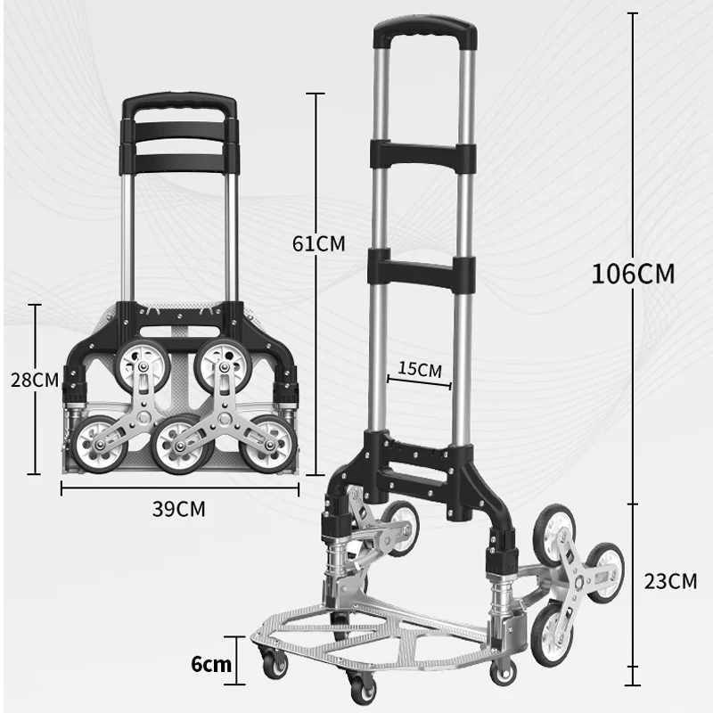 Climbing Stairs Moving Vehicles Trailers Folding Household Hand Carts Station Wagons Small Cargo Pullers
