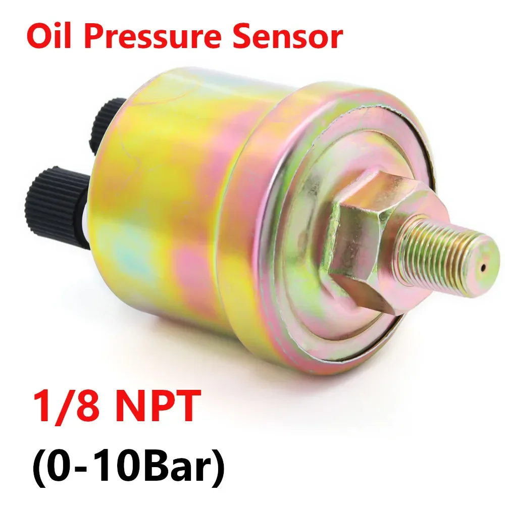 7 Color Light 52MM Pointer Oil Press Meter 0~10 Bar 0~150 PSI Oil Pressure Gauge