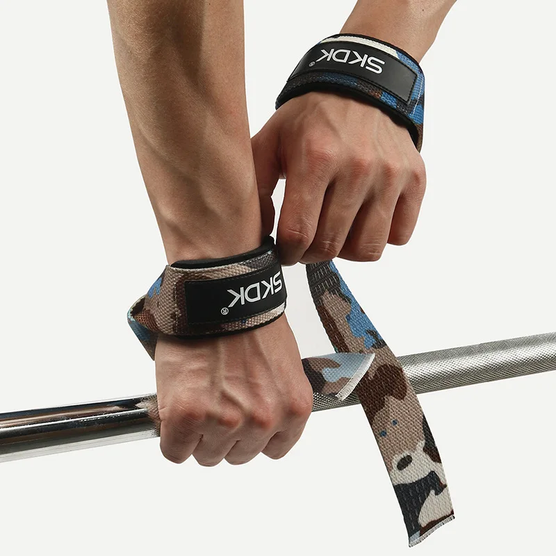 Weightlifting Wrist Straps Strength Training Adjustable Non-slip Gym Fitness Lifting Strap Wrist Support Grip Band 2
