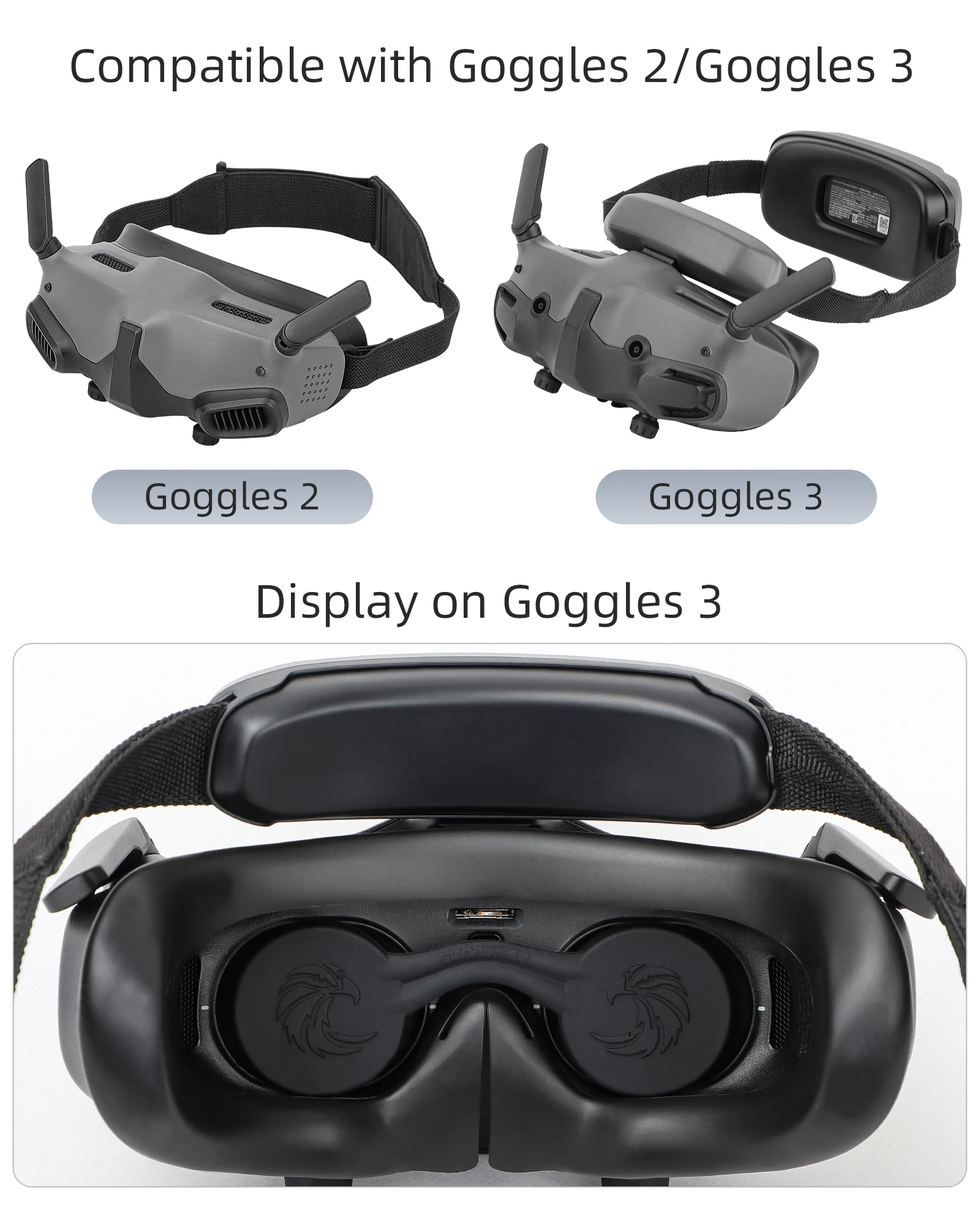 Description Picture 2 of itemLens Protective Cover for DJI Goggles 3 and Goggles 2 Lens Cap for DJI AVATA 2 Goggles Lens Protection Accessories