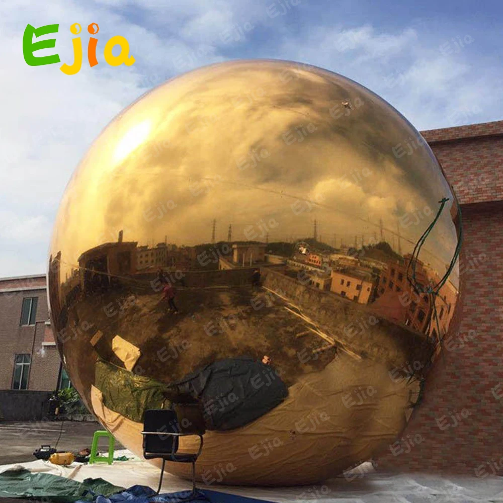 

1/2m Giant Event Decoration PVC Floating Sphere Mirror Balloon Disco Shinny Inflatable Mirror Ball For Home Party Decoration
