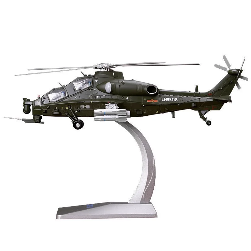 

Diecast Chinese Z-10 Militarized Combat Helicopter Alloy & Plastic Model 1:48 Scale Toy Gift Collection Simulation Display