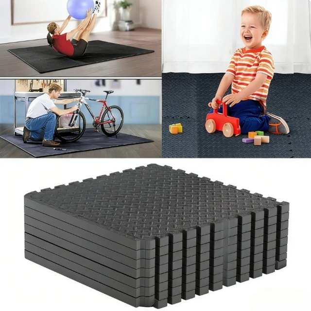 8/16 Pcs Fitness Mat Set EVA Foam Puzzle Floor Mats High Density Interlocking Tiles Suitable for Home Gyms Treadmill Areas 8/16 Pcs Fitness Mat Set EVA Foam Puzzle Floor Mats High Density Interlocking Tiles Suitable for Home Gyms Treadmill Areas