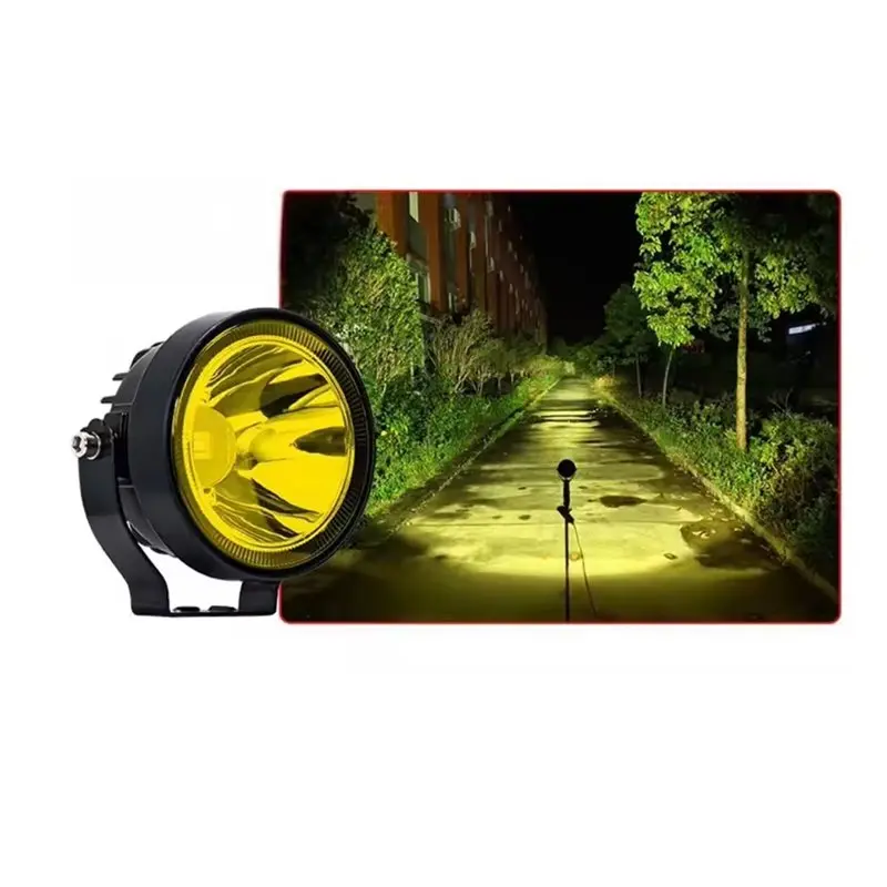 트럭용 오프로드 차량용 4인치 원형 LED 작업등 30W 3500K 스포트라이트 DC 12-48V SUV ATV 주행등