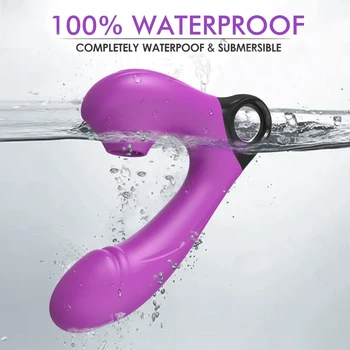 15 Modes Powerful Dildo Vibrator Female Masturbator G Spot Clitoris Sucker Vacuum Stimulator Adult Goods Sex Toy for Women 6