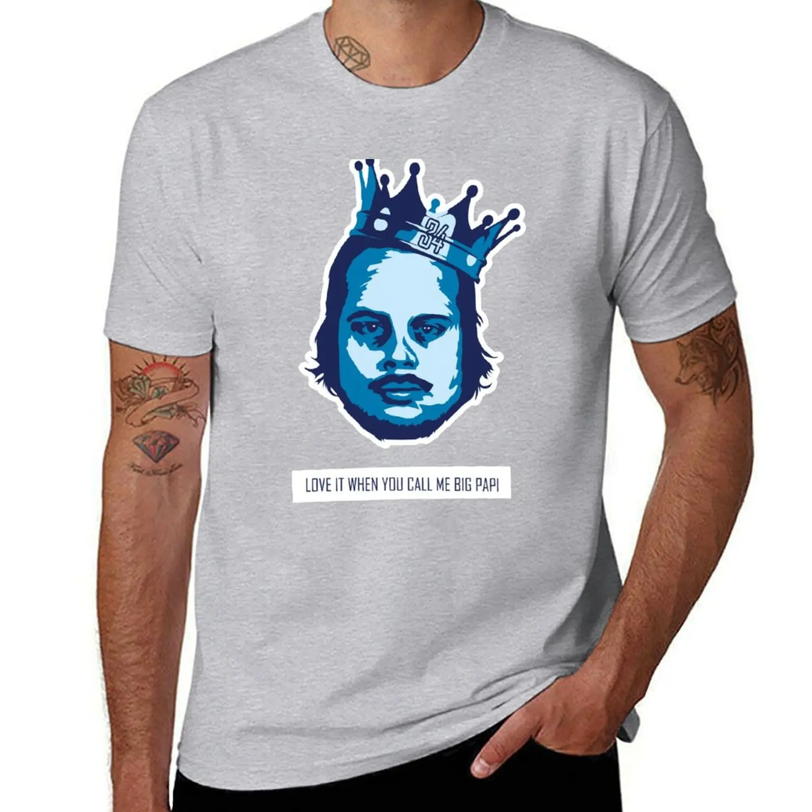 

King Papi T-shirt korean fashion funnys anime men t shirts