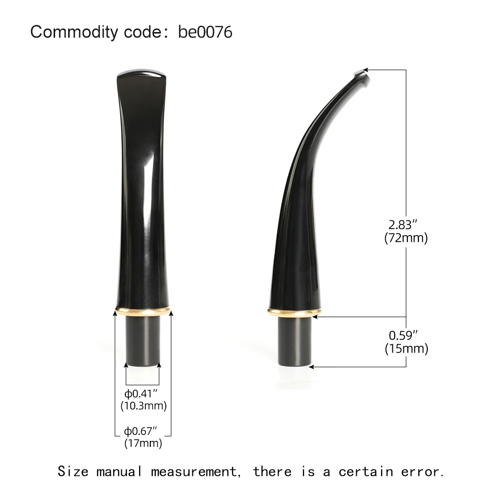 MUXIANG 1pc acrylic pipe holder classic curved handle tobacco pipe holder   for 9mm filter element DIY Father Day Christmas gift 5