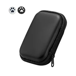 Durable EVA Hard Carrying Case with Joystick Caps Protection for Retro Handheld Consoles (Black)