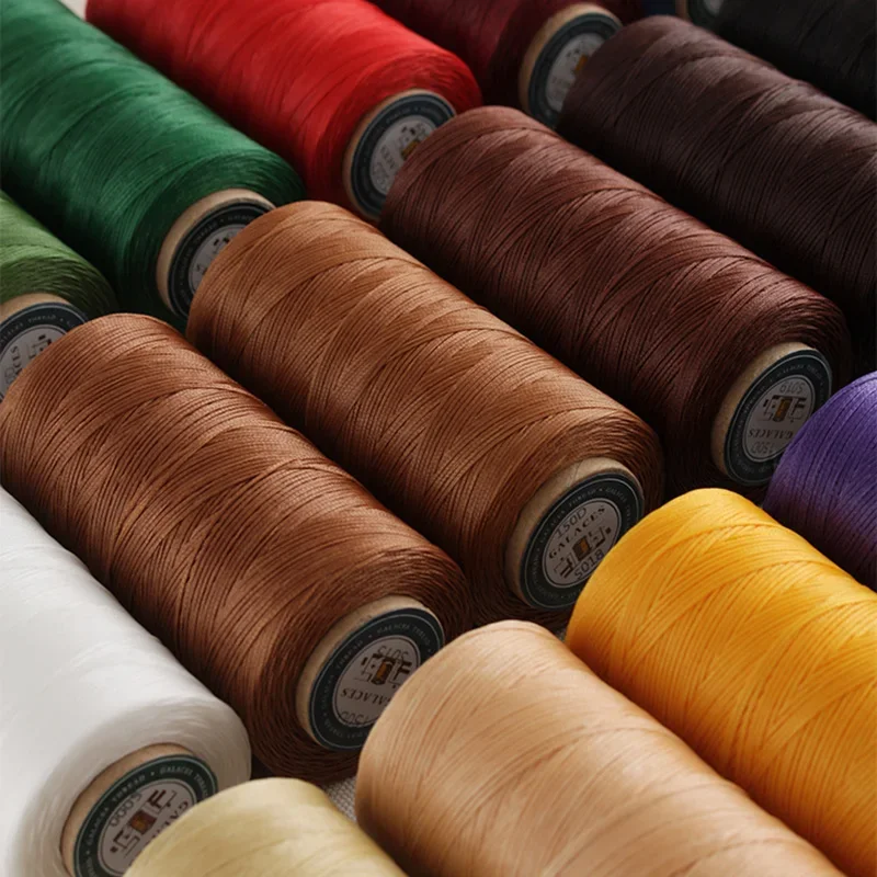 0.8mm Big Roll 270M Leather Sewing Waxed Thread Cord for Hand Sewing DIY and Bookbinding Material Accessories 150D Weave Rope