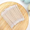 Disposable Ultra-small Micro Brushes Eyelash Extension Glue Removing Tools Double-end Wood Cotton Swab Lint-Free 7cm 1