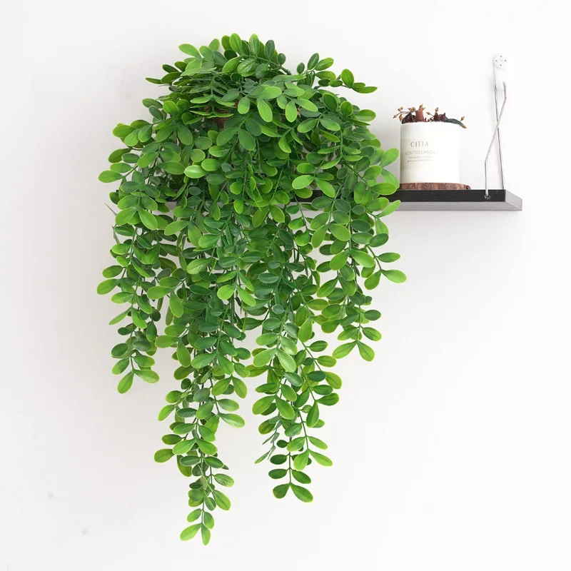 70cmWallHangingPlantsArtificialVinesFakeLocustLeafsRattan