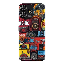 AC - DC Band Inspired Phone Case with Music Cover Design for Poco M4 5G (Style 10)