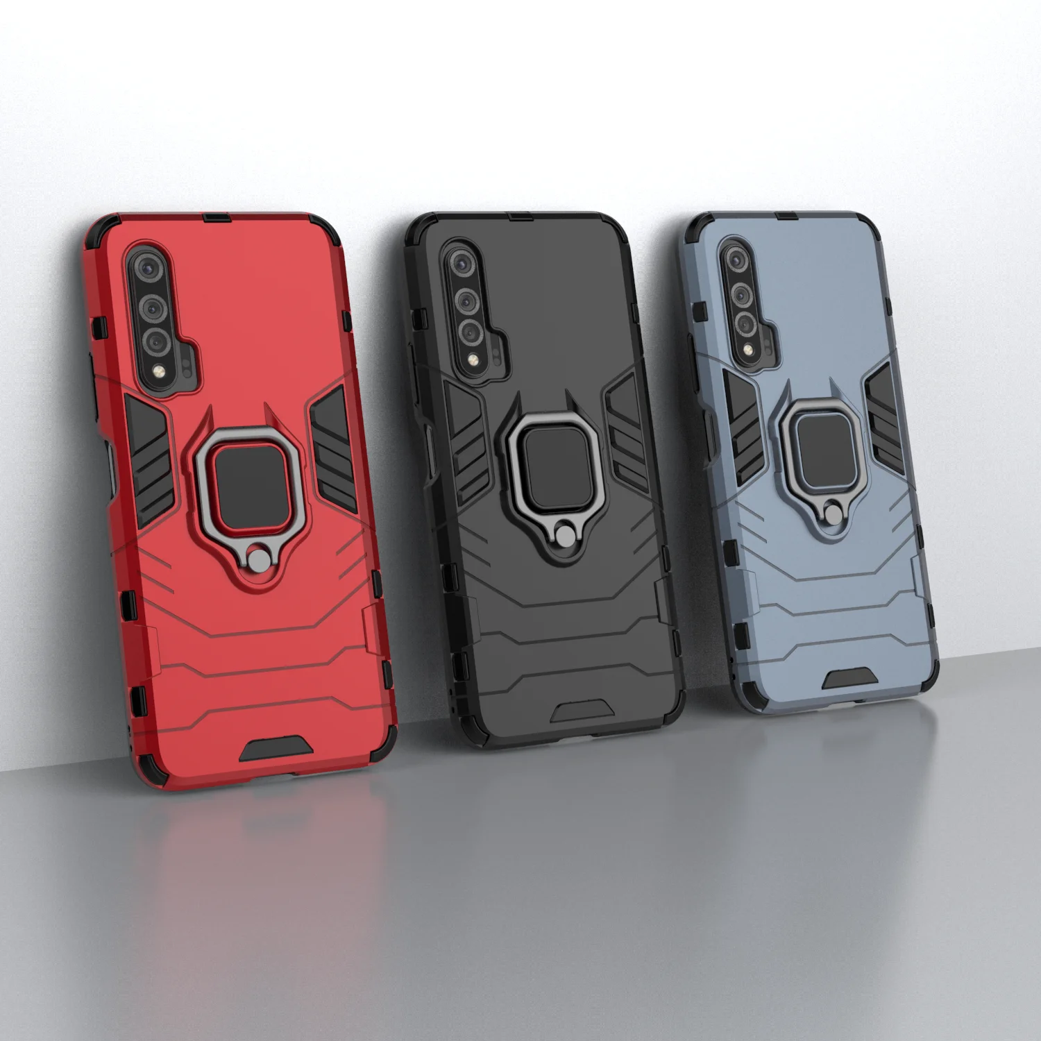 Ultimate Armor Shockproof Phone Case with Metal Ring Stand and Bumper Protection